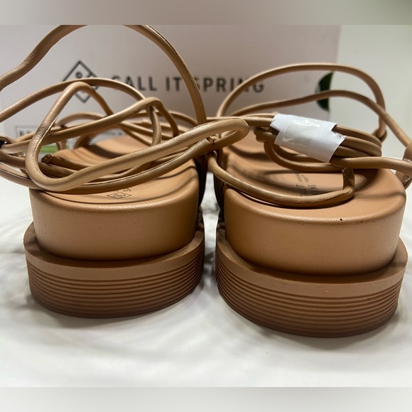 NEW Aldo Call It Spring Jayda Women’s Vegan Sandals Beige 6.5 - Picture 8 of 14